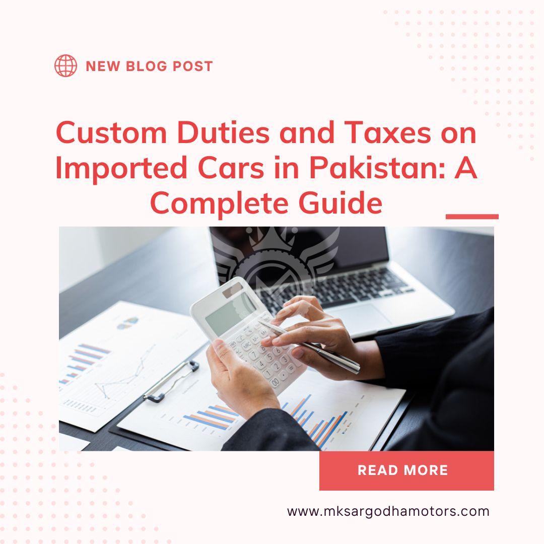 how much tax on imported cars in pakistan